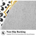 thumbnail image 3 of TEMOGU-4 Ft Round Area Rug Soft Chic Bohemian Mandala Rugs Machine Washable Non Slip Indoor Sofa Floor Area Mat Carpet for Living Room Sofa Bedroom Nursery Decor, Yellow, 3 of 4