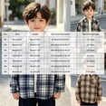 thumbnail image 3 of JUMEYU Toddler Boy Flannel Jacket Toddler Boys Shirt Coat Jacket Plaid Long Sleeve Kids Lapel Button Tops Outwear Daily Wear 3T 4T (AG,3-4 Years), 3 of 5