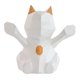 thumbnail image 1 of Escultura de gato de la de geométrica abstracto en 3D, estatua de Animal de resina, , decoración de Feng Shui S blanca Soledad Estatua del gato con resina geométrica, 1 of 10