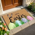 thumbnail image 4 of Easter-Bunny Welcome-Doormat Outdoor-Entrance, Colored Eggs Spring Coir-Non-Slip Indoor Home Decor Front Door Mats, 4 of 6