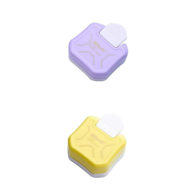 Perforadora redondeadora de esquinas , 2 uds., R4/R7/R10mm, recortadora de 3 vías para tarjetas DIY y cortar álbumes de recortes, corte de perfecl Perforadora de esquina de papel