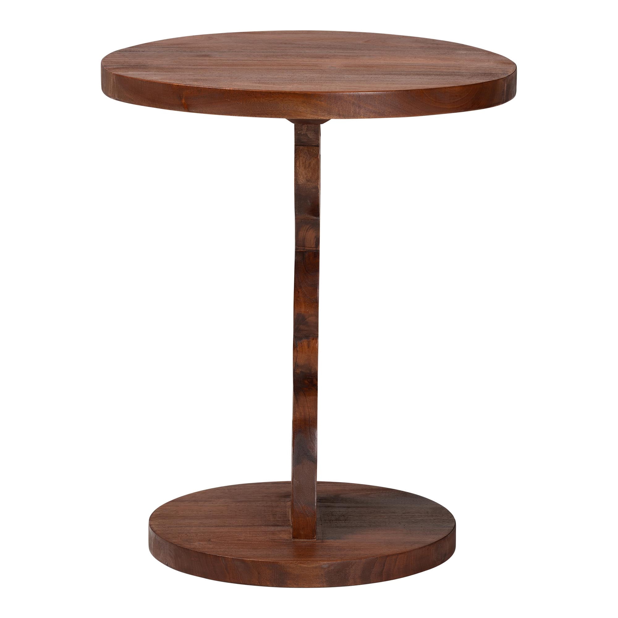 bali & pari Donna Rustic Nightstand, Mahogany Brown
