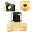 thumbnail image 1 of Soupape d'Eau Électrique, Courant Continu 12V Réglable en Laiton DN20 G3/4 Électrovanne Électrique d'Entrée d'Eau Fermée à Pilote pour Applications d'Alimentation en Eau, 1 of 5