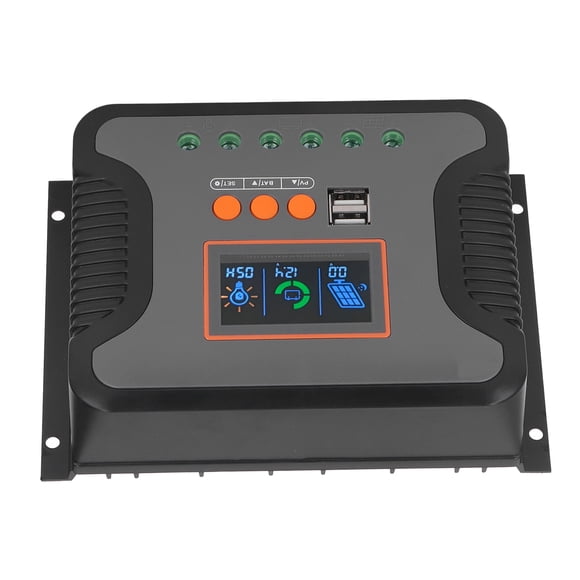 Controlador de carga solar, PowMr PWM Carga solar Controlador de carga solar PWM Controlador de carga de batería de litio Rendimiento sólido