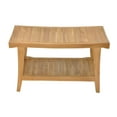 thumbnail image 2 of Grade-A Teak Wood Milan Shower Seat 30" Outdoor Patio Stool Bench, 2 of 4