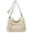 Beige, variant on Stylago Womens Leather Messenger Bags Multiple Zipper Compartments Shoulder Purses Ladies Work Tote Crossbody Bag Beige