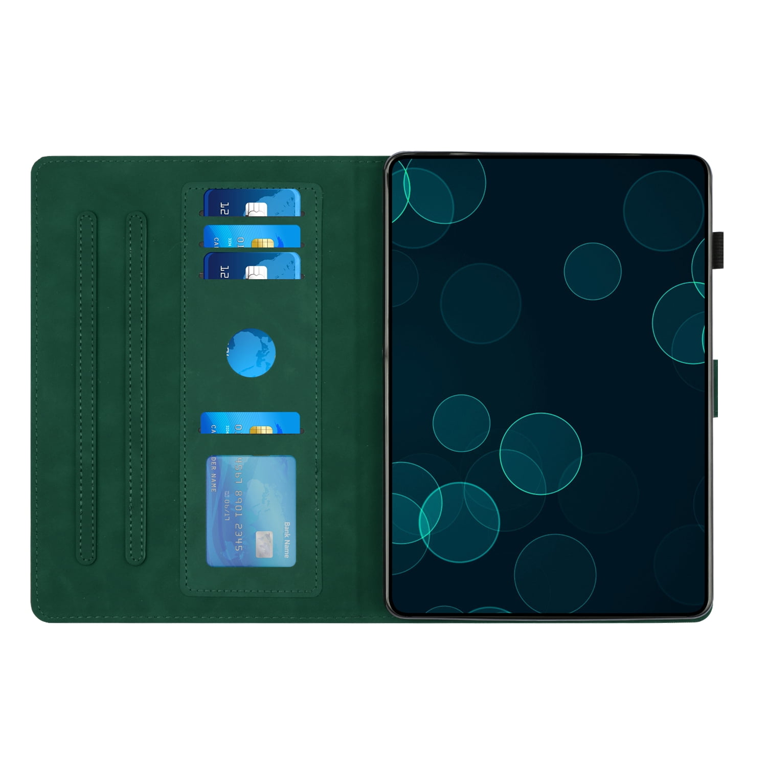 For iPad Air 11 Case 2024 - Highly Protective Apple Ipad Air Case with Stand & Pencil Holder – Functional 11 inch iPad Flip Folio Cover with Magnetic Closure and Diamond Pattern Embossed, Green
