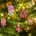 thumbnail image 7 of 16Pcs Christmas Lollipop Ornaments, Candy Christmas Tree Decorations Colorful Mini Candy Cane Hanging Ornaments Polymer Clay Peppermint Pendants for Xmas Tree Party Home Decorations, 7 of 7