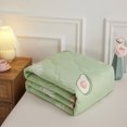 thumbnail image 3 of Air Conditioner Quilt Summer Air Conditioner Quilt Machine Washable Soft Breathable Portable Air Conditioner Blanket Summer Comforter Avocado 150x200cm, 3 of 5