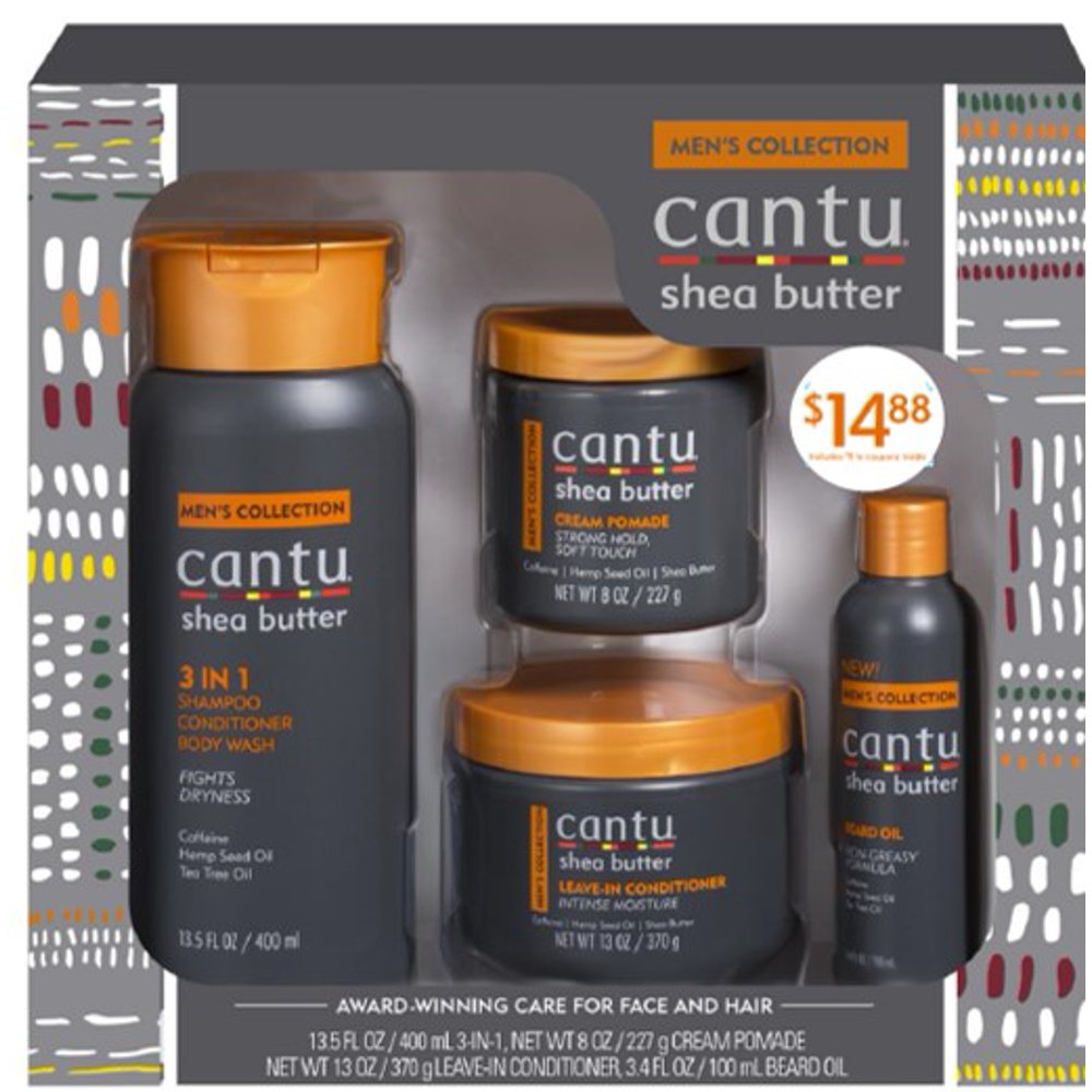 (20 Value) Cantu Men's Collection 4pc Gift Set, Cantu Men's 3 in 1