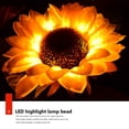 thumbnail image 3 of Luces de jardín de camino solar con interruptor automático de luz de tierra de girasol LED para patio (D), 3 of 8