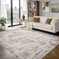 thumbnail image 2 of 6x9 Washable Living Room Distressed Vintage Area Rug,Retro Floral Non Slip Carpet Soft Low Pile Throw Rug for Bedrooms, Dining Room, Living Room, Office., 2 of 11