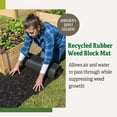 Recycled Rubber Walkway Natural Looking Permanent Mulch Pathway