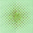 thumbnail image 1 of Ahgly Company Machine Washable Indoor Square Transitional Mint Green Area Rugs, 4' Square, 1 of 7