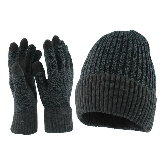 Autumn And Winter Plus Hat And Gloves Two Piece Set For Men And Women Unisex Warm Hat And Gloves Set