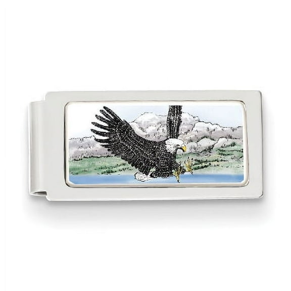 Barlow Designs Color Eagle Landing Hinged Money Clip