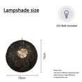 thumbnail image 2 of Ceiling Light Plug In Dining Room Rattan Black Bathroom Pendant Lights Pendant Light Plug In, 2 of 4