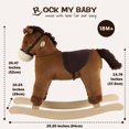 thumbnail image 4 of Rocking Horse Rock My Baby, marrón oscuro, para niños mayores de 18 años, 4 of 8