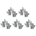 thumbnail image 1 of Guantes Pesca para Hombres Con 3 Dedos Cortados Deportivos Ciclismo Caña (gris), 1 of 5