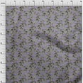 thumbnail image 4 of oneOone Georgette Viscose Purple Fabric Floral Retro Craft Projects Decor Fabric Printed By The Yard 42 Inch Wide, 4 of 5