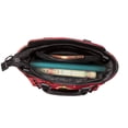 thumbnail image 5 of Lsque Floating Red Chili Peppers Pattern Leather Rivet Shoulder Bag – Elegant Genuine Leather & Microfiber PU Crossbody with Detachable Adjustable Strap, 5 of 5