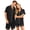 Gray, variant on Matching Pjs for Couples Silk Short Sleeve Sleepwear Matching Button Down Tops and Shorts Soft Sleepwear S-Xxxxl(Women)