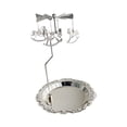 thumbnail image 4 of Portavelas Bandeja Bandeja de almacenamiento Plato Portavelas Portavelas Soporte Argén Sunnimix candelabro giratorio, 4 of 8