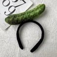 thumbnail image 3 of vlrwzc Simulated Food Hair Hoop Funny Kawaii Fruit Vegetable Headwear Novelty Cucumber Fancy Dress Hair Bands for Halloween Party, 3 of 7