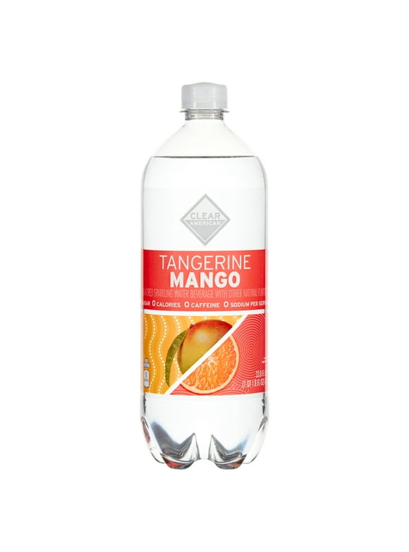 Clear American Sparkling Water, Tangerine Mango, 33.8 fl oz