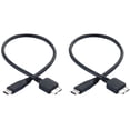 thumbnail image 1 of 2X Cable de Disco Duro, USB 3.1 Tipo-C Macho Una USB 3.0 -B Cable de Datos Macho para Teléfono con Tableta, 1 of 5