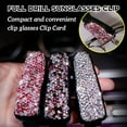 thumbnail image 1 of Vaidha 3PC Car Rearview Mirror Rhinestone Glasses Clip Bill Clip Car Eye Clip + Flash White + Purple, 1 of 7