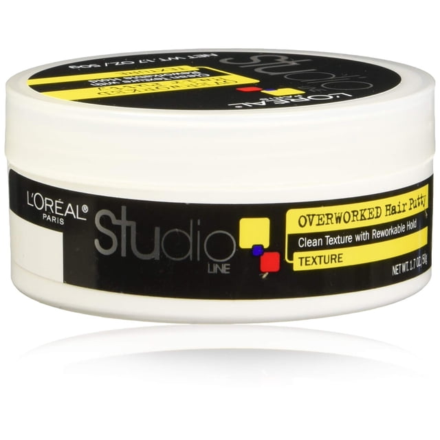 Masilla para cabello L'Oreal Paris Studio Line Overworked, 50 ml (x4)