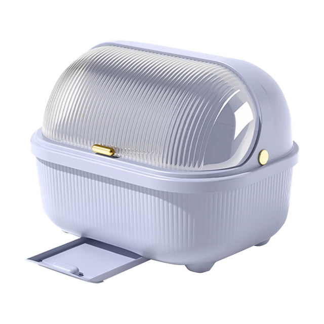 Birdeem Kitchen Drainage Dish Rack with Lid Chopsticks Storage Box Household Floor Dish Drainer