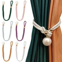 Warehouse Clearance! Chenjy Magnetic Curtain Tiebacks Curtain Strap Pearl Closure Adjustable Window Curtain Tieback Buckle Clip Rope Curtain Ties Walmart Pallets