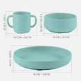 thumbnail image 6 of Yooforea Baby Led Weaning Supplies I Toddler Infant Baby Essentials First Stage I Baby Feeding Set - Tiny Cup, Suction Bowl & Plate I 100% Platinum Food Grade Silicone I BPA BPS PVC Free - Fog, 6 of 7