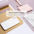 thumbnail image 5 of Desk Mat, Mouse Pad,Waterproof Desk Pad,Large Mouse pad for Desk, Leather Desk Pad Large for Keyboard and Mouse,Dual-Sided Mouse Mat for Office (31.5" x 15.7", Grayish Lavendar+Cinnamon Buff), 5 of 6