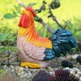 thumbnail image 1 of Escultura de estatua de pollito pintada a mano para decoración de jardín interior al aire libre pequeño gallo, 1 of 8