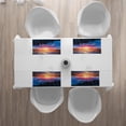 thumbnail image 3 of Ambesonne Forest Place Mats Set of 4, Sunset in Mountains, Standard Size, Orange Blue, 3 of 4