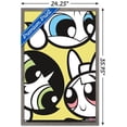thumbnail image 3 of The Powerpuff Girls - Group Faces Wall Poster, 22.375" x 34", Framed, 3 of 3