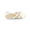 thumbnail image 5 of BLISSFUL STEP Women's Slingback Strappy Stiletto Heels Sandals White 9.5, 5 of 8