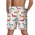 thumbnail image 4 of Daiia Dachshund Dog Puppy Mens Swim Trunks Swim Shorts Quick Dry Swim Shorts with Mesh Lining Pockets-Medium, 4 of 9