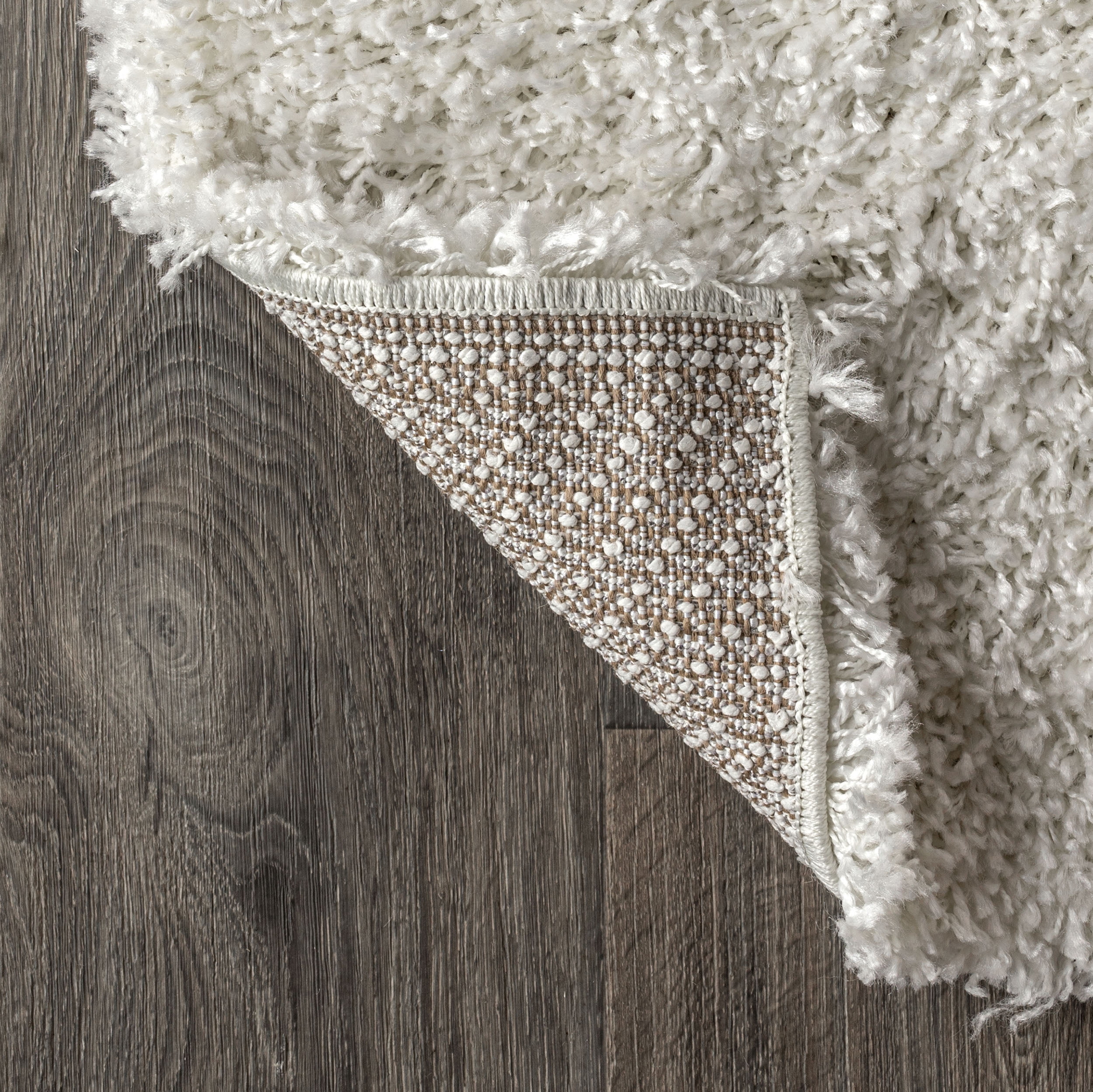 JONATHAN Y MERCER SHAG 2 x 8 Runner Rug, Mercer Plush - White, MCR106A-28