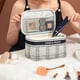 thumbnail image 4 of 1 bolsa de maquillaje para mujeres/niñas, bolsa de cosméticos de viaje con cremallera impermeable rosa, 4 of 5