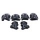 thumbnail image 1 of Juego de Rodilleras Y Coderas de Seguridad para para Ciclismo, Patín, Protector de Bicicleta, 6-10 años - Negro, 13x7.5cm Sunnimix Juego de almohadillas protectoras para niños, 1 of 8