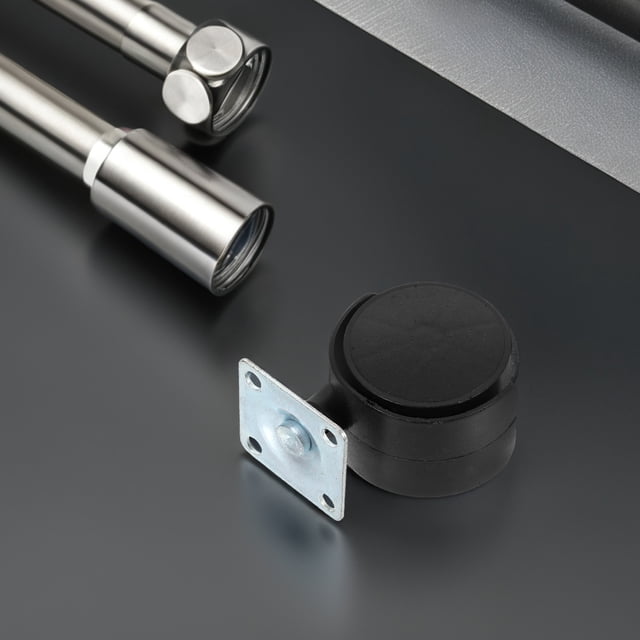FUEENIRVA 4Ud Giratorias Para Muebles Con Protección De Piso Y Movimiento En Color Negro