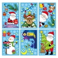 thumbnail image 3 of 6 Unids Ventana de Navidad Se Aferra Adorable Decoración Calcomanías Suministros de Vacaciones Extraíble Doble Cara Pegatinas de Navidad para Pared Zulema Se aferra la ventana de Navidad, 3 of 8