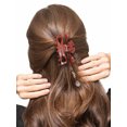 thumbnail image 3 of Way to Celebrate Halloween "Boo" Orange and Black Claw Clip, 1 Piece Hair Clip, 3 of 4