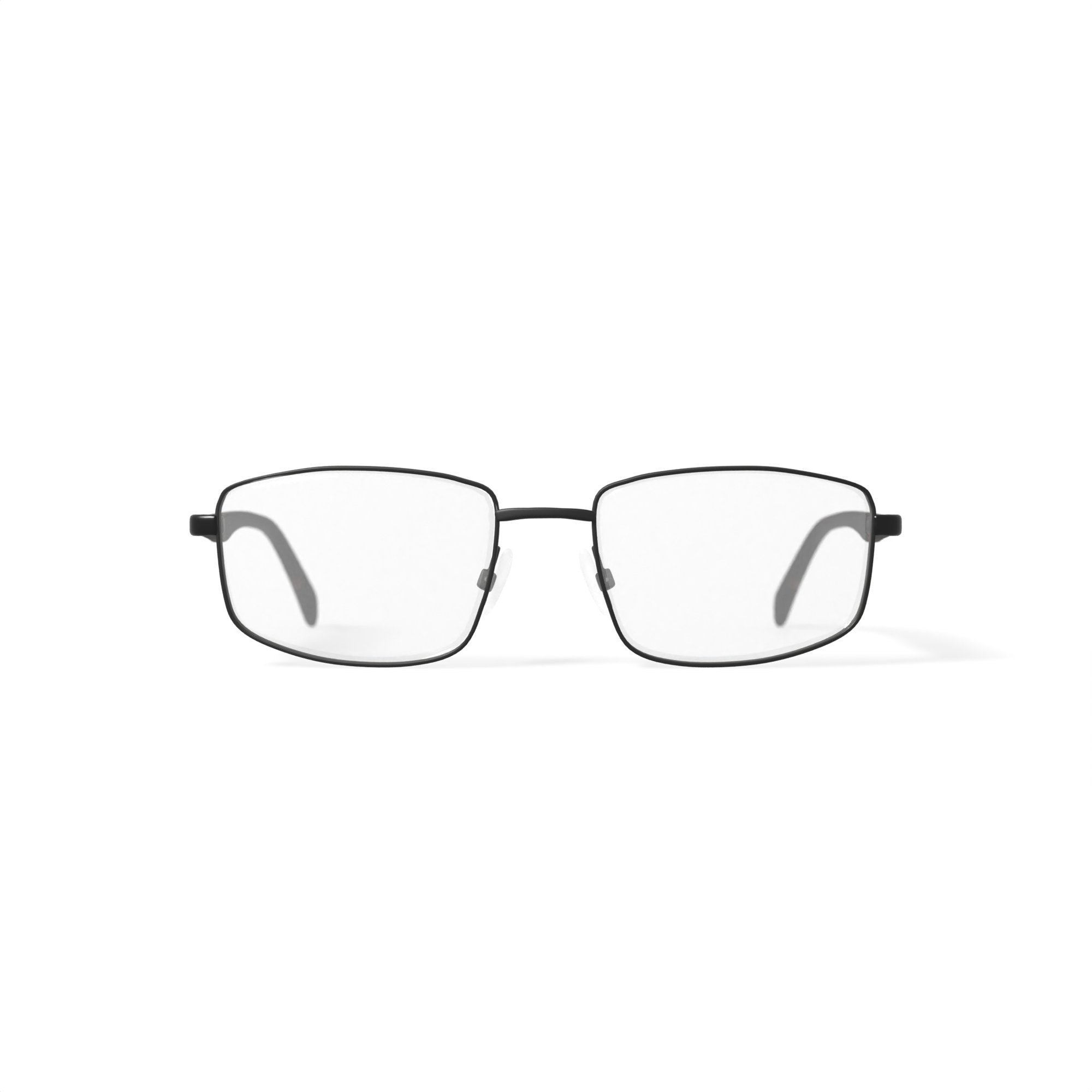 Adolfo Men's Patriot Square Prescription Eyeglasses with Case, Gunmetal