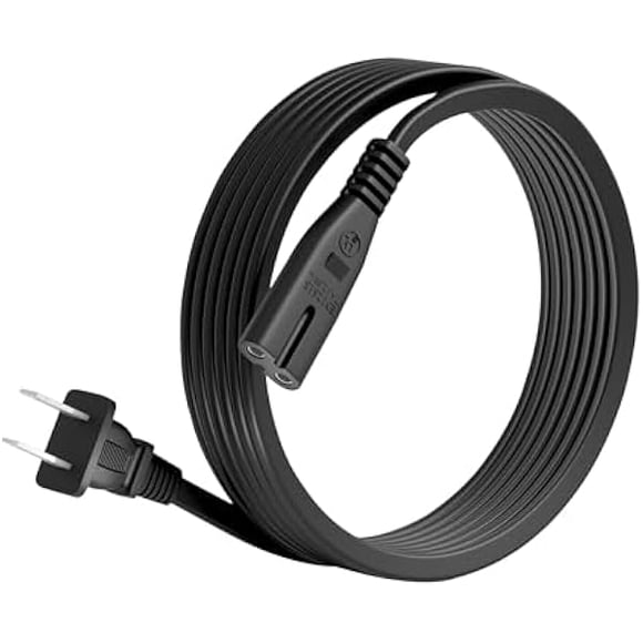LujingZ FITE ON AC Power Cord Compatible with YOSUDA Under Desk Ellipticals Electric, 6ft/1.8m Power Cord for Ellipse Leg Exerciser