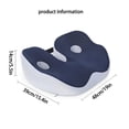 thumbnail image 3 of XIXISTARYY Home Essentials Socket Seat Cushion For Sit And Back Pain Relief, Butt, Tailbone, Hip, Hamstring, Posture Support - Memory Foam Comfort Ischial Tuberosity Pillow Navy, 3 of 8